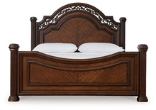 Load image into Gallery viewer, Lavinton California King Poster Bed with Mirrored Dresser
