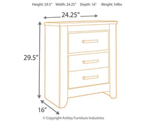 Load image into Gallery viewer, Zelen Two Drawer Night Stand

