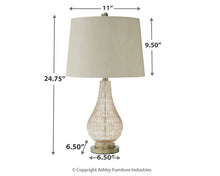 Load image into Gallery viewer, Latoya Glass Table Lamp (1/CN)
