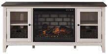 Load image into Gallery viewer, Dorrinson 60&quot; TV Stand with Electric Fireplace
