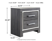 Load image into Gallery viewer, Lodanna King Panel Bed with 2 Storage Drawers with Mirrored Dresser, Chest and Nightstand
