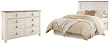 Load image into Gallery viewer, Willowton / Panel Headboard With Dresser

