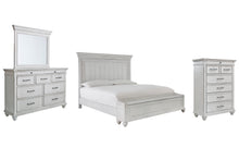 Load image into Gallery viewer, Kanwyn King Panel Bed with Storage with Mirrored Dresser and Chest
