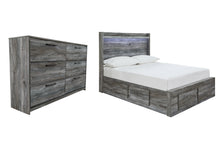 Load image into Gallery viewer, Baystorm Full Panel Bed with 4 Storage Drawers with Dresser
