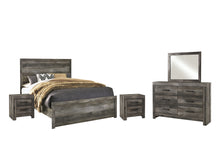 Load image into Gallery viewer, Wynnlow Queen Panel Bed with Mirrored Dresser and 2 Nightstands
