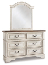 Load image into Gallery viewer, Realyn Twin Panel Bed with Mirrored Dresser
