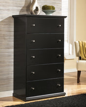 Load image into Gallery viewer, Maribel Twin Panel Headboard with Mirrored Dresser and Chest
