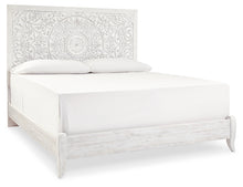 Load image into Gallery viewer, Paxberry King Panel Bed with Mirrored Dresser and 2 Nightstands
