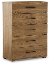 Load image into Gallery viewer, Dakmore California King Upholstered Bed with Mirrored Dresser and 2 Nightstands
