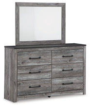Load image into Gallery viewer, Bronyan Queen Panel Bed with Mirrored Dresser
