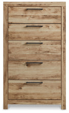 Load image into Gallery viewer, Hyanna King Panel Bed with Mirrored Dresser, Chest and Nightstand
