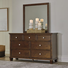 Load image into Gallery viewer, Danabrin Full Panel Bed with Mirrored Dresser, Chest and Nightstand
