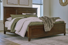Load image into Gallery viewer, Danabrin California King Panel Bed with Mirrored Dresser, Chest and Nightstand
